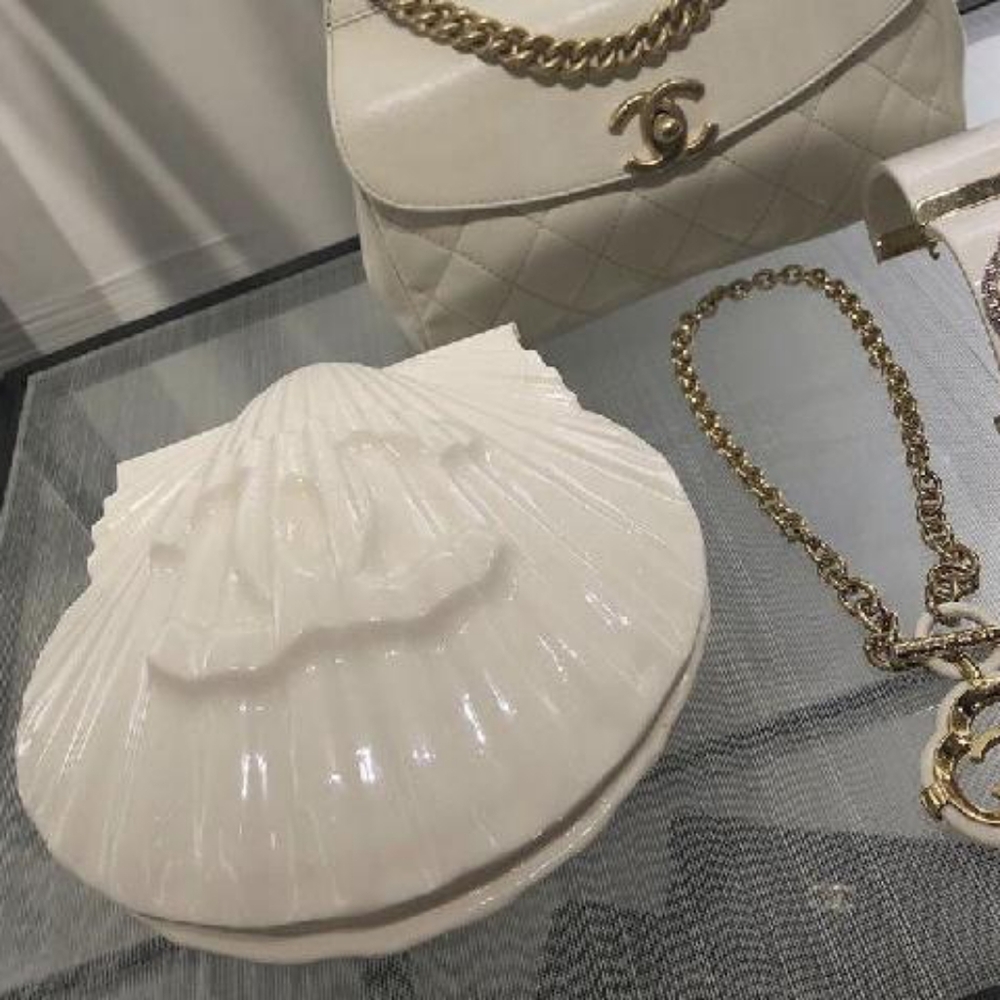 Limited Edition White Shell Clutch